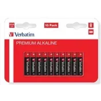 Verbatim AAA Alkaline-Batterien, 1,5V, 10 Stück Verbatim schwarz / V49874