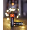 Verbatim AA Alkaline-Batterien, Einwegbatterie, AA, Alkaline, 1,5 V, 10 Stück, Schwarz, Rot