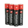 Verbatim AAA 4 Blister-Packung Alkalibatterien, Einwegbatterie, AAA, Alkaline, 1,5 V, 4 Stück, Mehrfarbig
