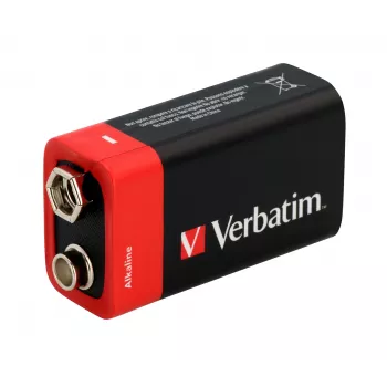 Verbatim 9V Alkaline-Batterien, Einwegbatterie, Alkaline, 9 V, 1 Stück, Mehrfarbig, 46 g