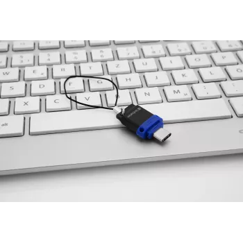 Verbatim Dual - USB 3.0-Laufwerk 64 GB - USB-C / USB-A - Blau