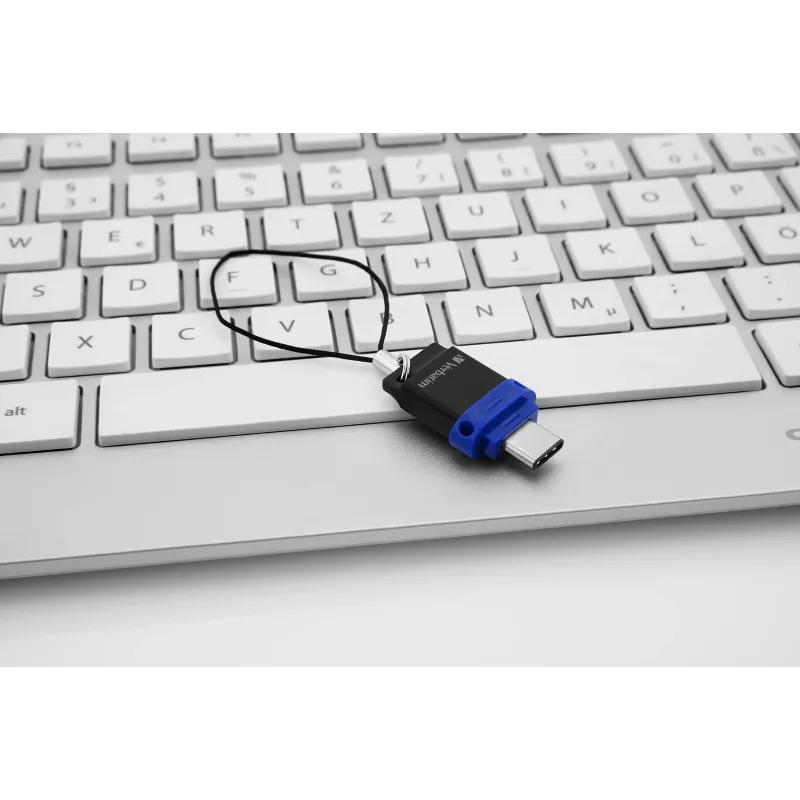 Verbatim Dual - USB 3.0-Laufwerk 64 GB - USB-C / USB-A - Blau