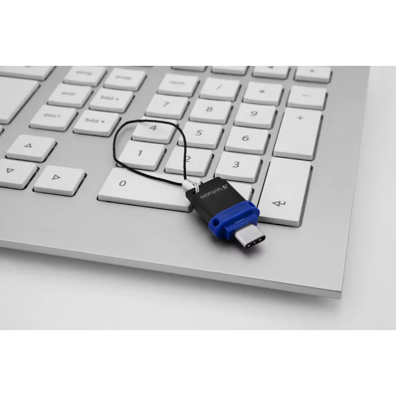 Verbatim Dual - USB 3.0-Laufwerk 64 GB - USB-C / USB-A - Blau