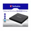 Verbatim External Slimline CD/DVD Writer optisches Laufwerk DVD±RW Schwarz