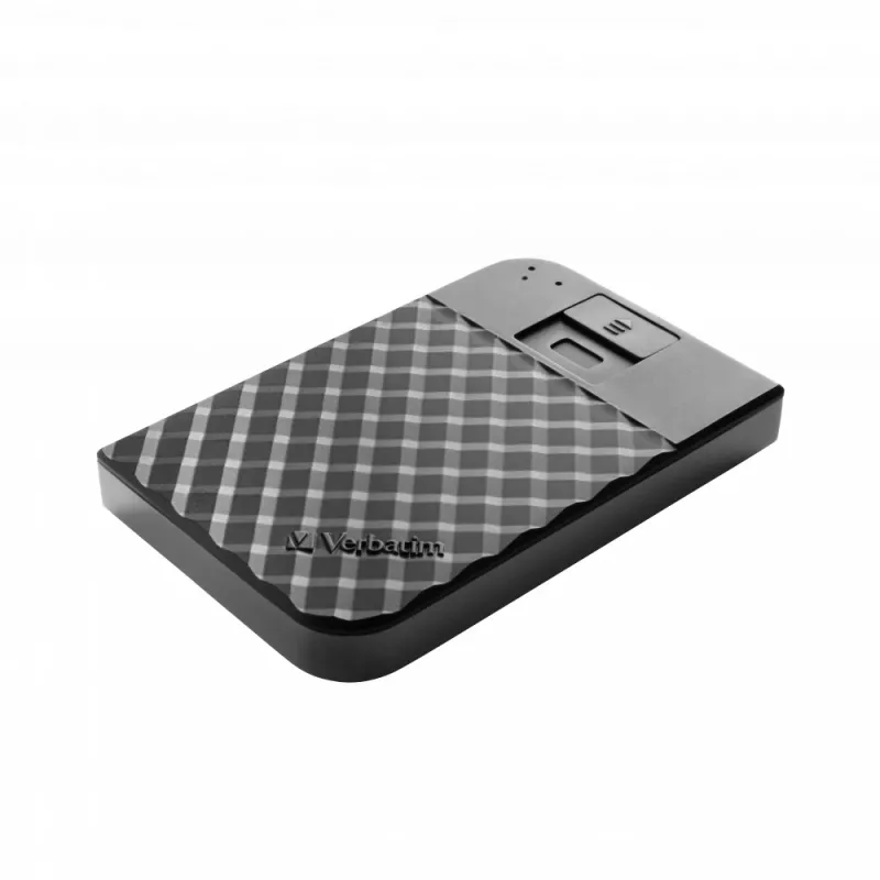 Verbatim Fingerprint Secure Portable Hard Drive 2TB, 2 TB, 3.2 Gen 1 (3.1 Gen 1), Schwarz