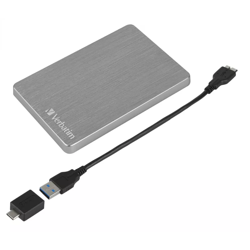 Verbatim Store 'n' Go ALU schlank Portable Hard Drive 1TB Space Grau