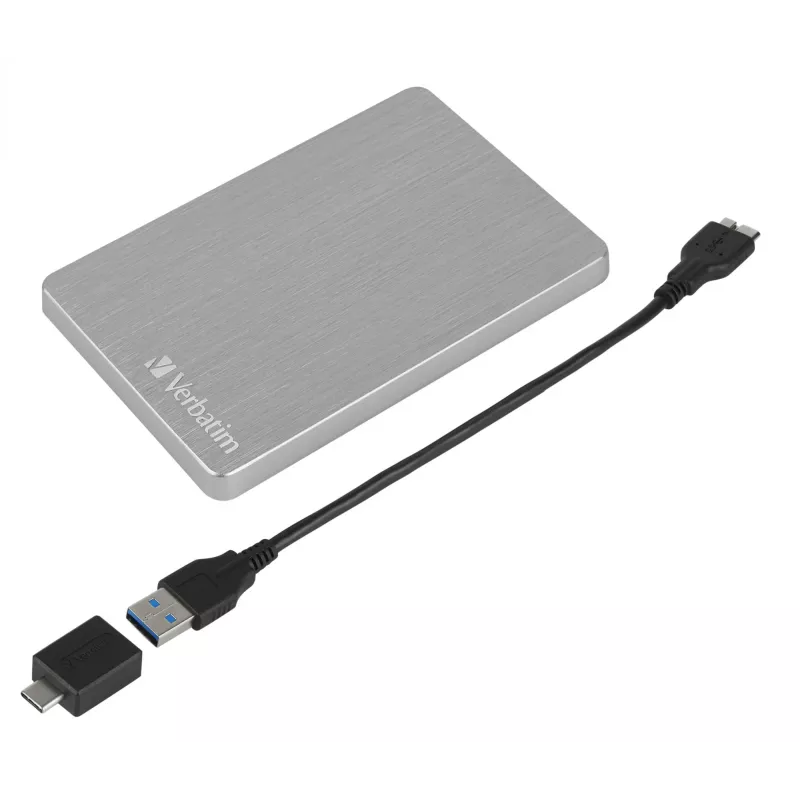 Verbatim Store 'n' Go ALU schlank tragbare Festplatte 1 TB Silber