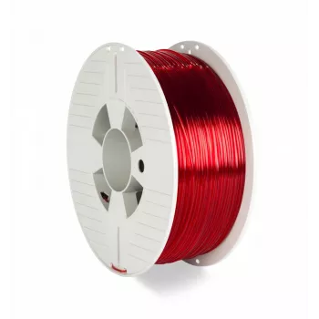 Verbatim 55054 3D-Druckmaterial Polyethylenterephthalatglykol (PETG) Rot, Transparent 1 kg