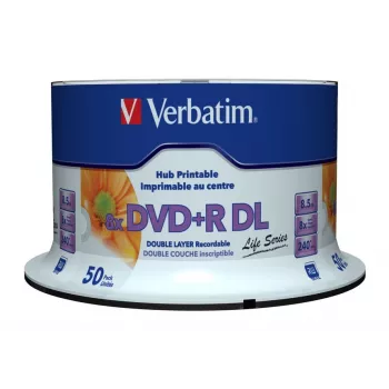 Verbatim 97693 Rohling DVD 8,5 GB DVD+R DL 50 St.