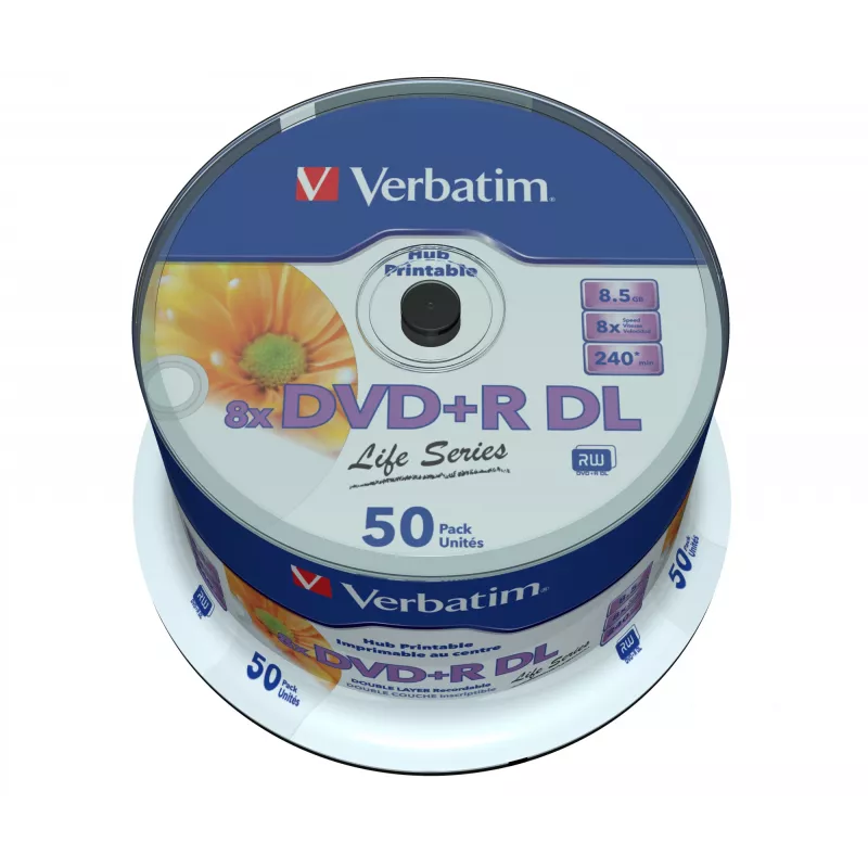 Verbatim 97693 Rohling DVD 8,5 GB DVD+R DL 50 St.
