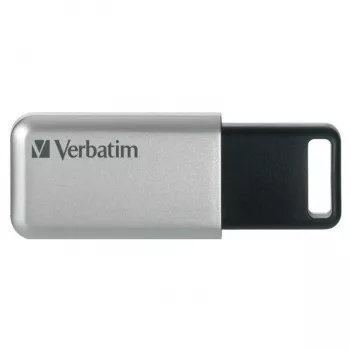 Verbatim Secure Pro - USB 3.0-Laufwerk 16 GB - Silber, 16 GB, USB Typ-A, 3.2 Gen 1 (3.1 Gen 1), kappenlos, Silber