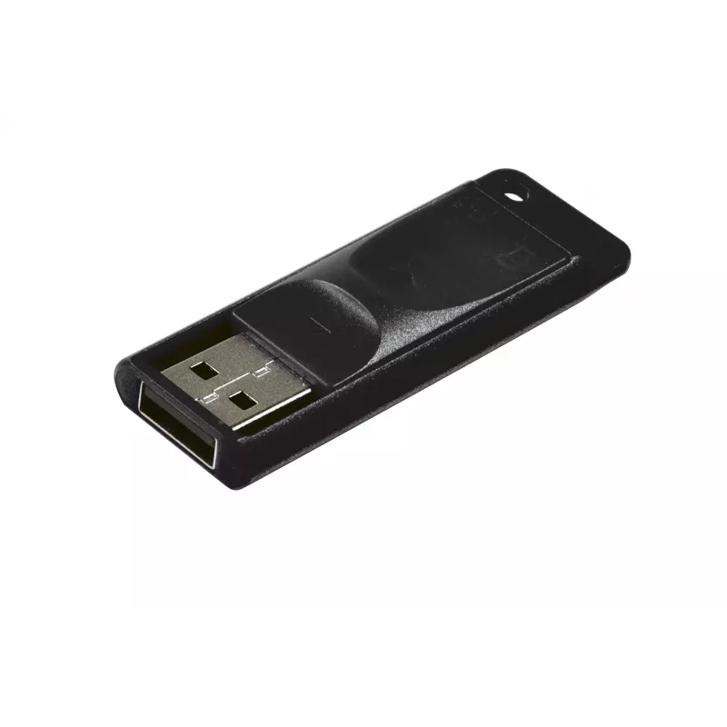 Verbatim Slider - USB-Stick 16 GB - Schwarz, 16 GB, USB Typ-A, 2.0, 10 MB/s, Slide, Schwarz