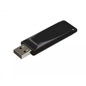 Verbatim Slider - USB-Stick 64 GB - Schwarz, 64 GB, USB Typ-A, 2.0, 10 MB/s, Slide, Schwarz