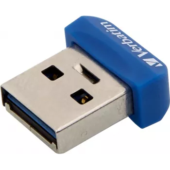 Verbatim Store 'n' Stay NANO - USB 3.0-Laufwerk 16 GB - Blau, 16 GB, USB Type-A, 2.0, Kappe, 3 g, Blau