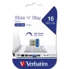 Verbatim Store 'n' Stay NANO - USB 3.0-Laufwerk 16 GB - Blau, 16 GB, USB Type-A, 2.0, Kappe, 3 g, Blau