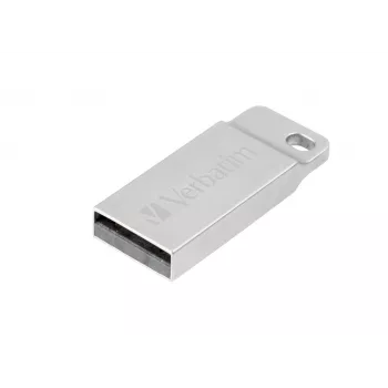 Verbatim Metal Executive - USB Drive 32 GB - Silver, 32 GB, USB Type-A, 2.0, Capless, 3.6 g, Silver