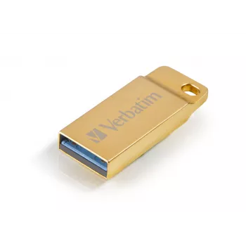 Verbatim Metal Executive - USB-3.0-Laufwerk 64 GB - Gold, 64 GB, USB Typ-A, 3.2 Gen 1 (3.1 Gen 1), kappenlos, 3,6 g, Gold