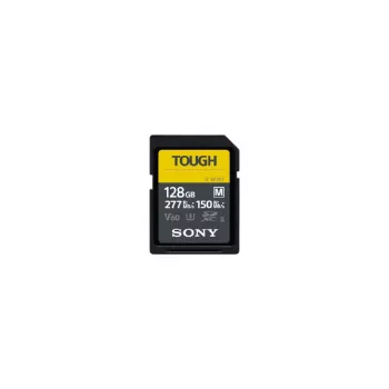SDXC-Speicherkarte Sony SF-M128T 128 GB UHS-II U3 V30 Klasse 10 — 277/150 MB/s, stoßfest, wasserdicht