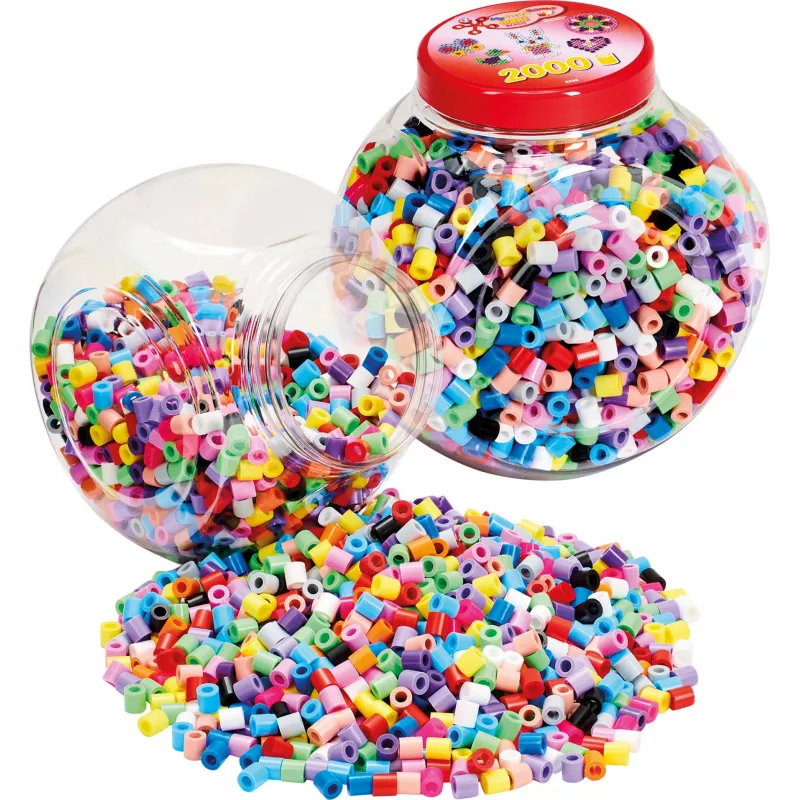 Hama 00008588 Perlen Röhrchenperle Mehrfarbig 2000 St.
