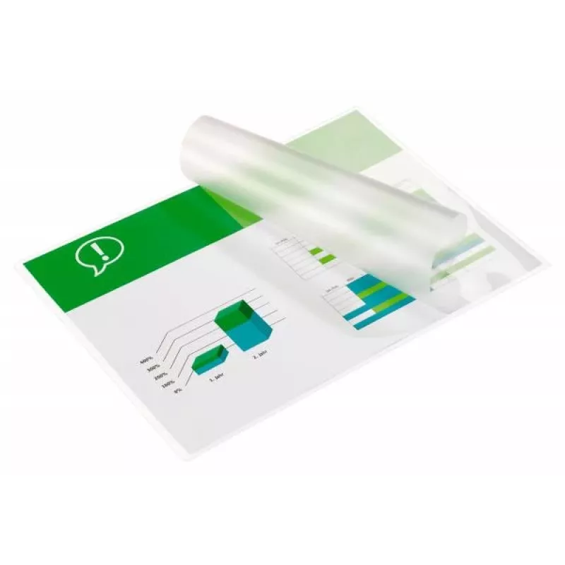 GBC Laminierfolien A4 100 Mikron, glänzend, transparent, A4, 216 mm, 303 mm, 100 Stück