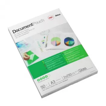 GBC Laminierfolien A3 75 Mikron, glänzend, transparent, A3, 303 mm, 0,15 mm, 426 mm