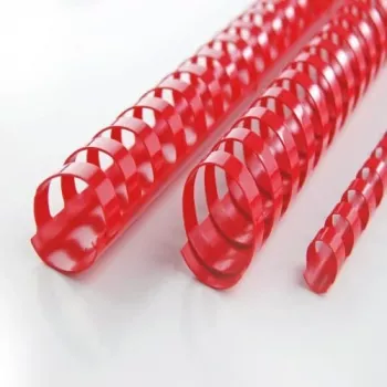 GBC CombBind Binderücken 16 mm A4 21 R, Rot, 145 Blatt, Polyvinylchlorid (PVC), A4, 100 Stück