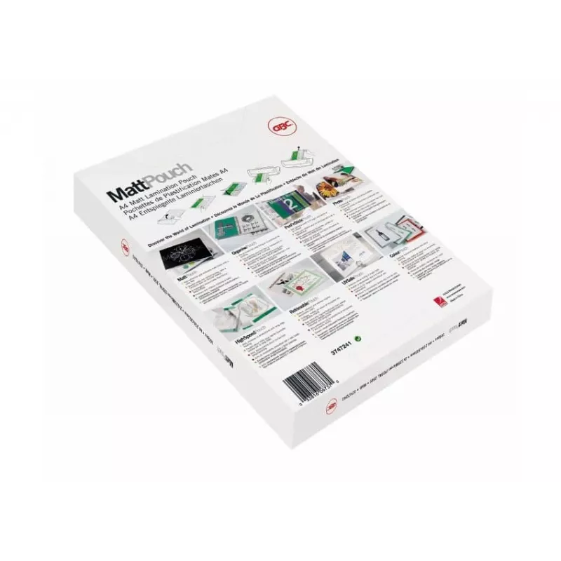 GBC Laminierfolie A3 Matt 125 Mikron, Matt, Weiß, A3, 0,25 mm, 303 mm, 426 mm