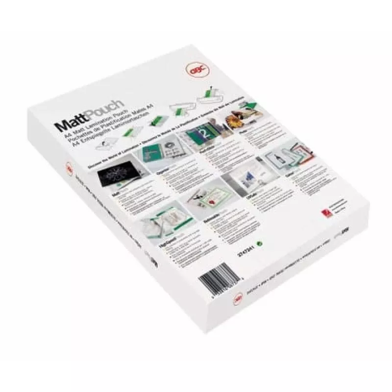 GBC Laminierfolie A3 Matt 125 Mikron, Matt, Weiß, A3, 0,25 mm, 303 mm, 426 mm