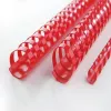 GBC CombBind Binderücken 10mm A4 21R, Rot, 65 Blatt, Polyvinylchlorid (PVC), A4, 100 Stk.