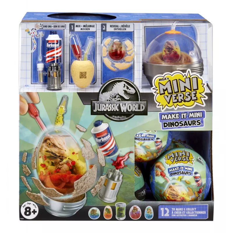 Miniverse Make It Mini Dinosaurs (Jurassic World) im PDQ, 8 Jahr(e), Mehrfarbig, Kunststoff