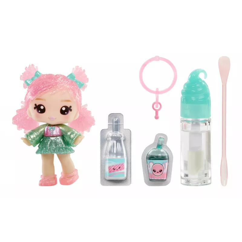 MGA Entertainment Yummiland Lip Gloss Puppe Series 2- Lakritz (Susie Sour Straw)