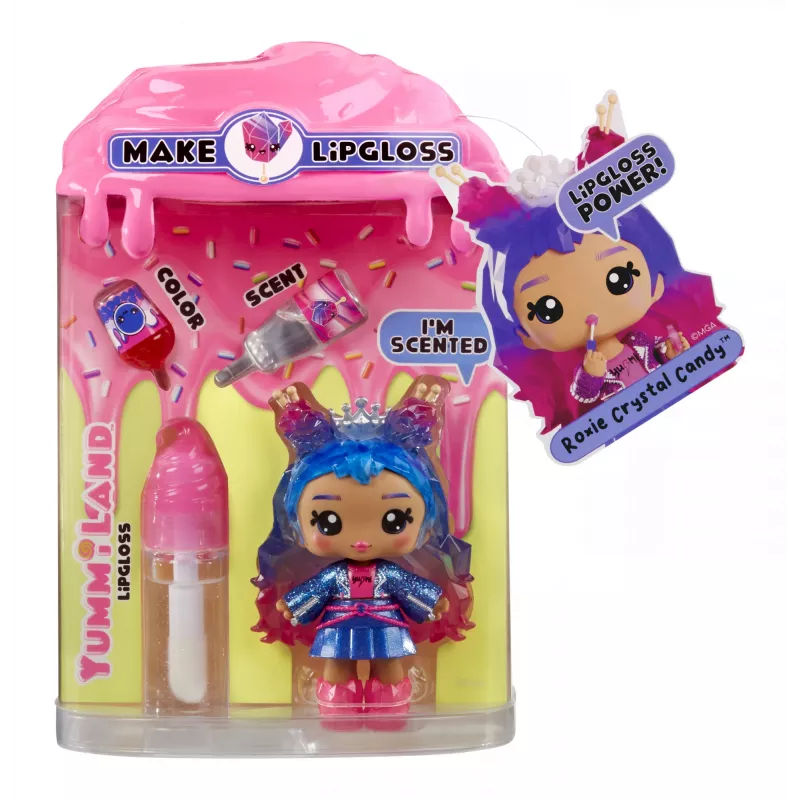 MGA Entertainment Yummiland Lip Gloss Puppe Serie 2 – Rock Candy (Roxie Crystal Candy)