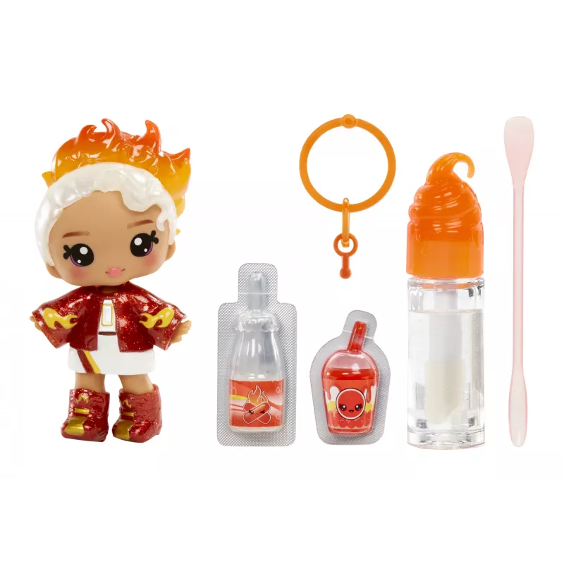 MGA Entertainment Yummiland Lip Gloss Puppe Series 2- Cinnamon Spice (Amber Cinnamon)