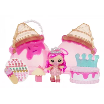 MGA Entertainment Yummiland Beauty Bag Playset + Lip Gloss Puppe - Ice Cream Beauty Bag