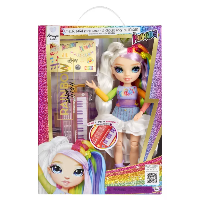 Rainbow High Jr High Rockband-Fashionpuppen – Amaya, Modepuppe, weiblich, 4 Jahr(e), Junge/Mädchen, Mehrfarbig