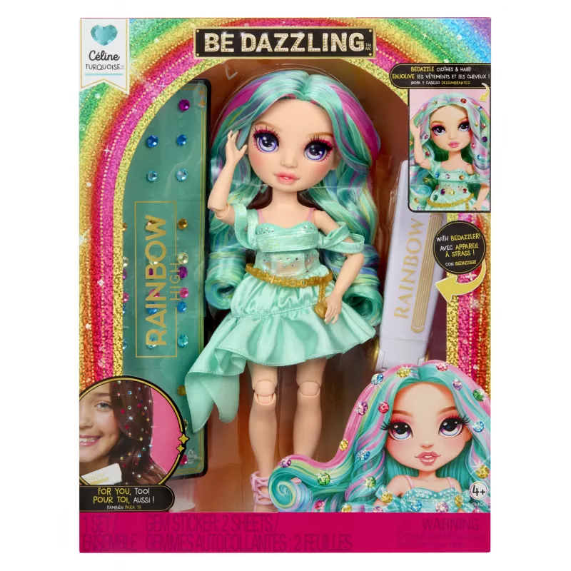 Rainbow High Be Dazzling Modepuppen – Celine Türkis (Teal)