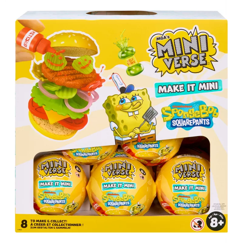 Miniverse Make It Mini SpongeBob SquarePants, 8 Jahre, Mehrfarbig