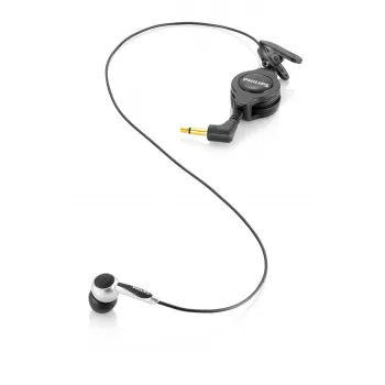 Philips Telefon-Aufnahmemikrofon, Kabelgebunden, Anrufe/Musik, Headset, Schwarz, Silber