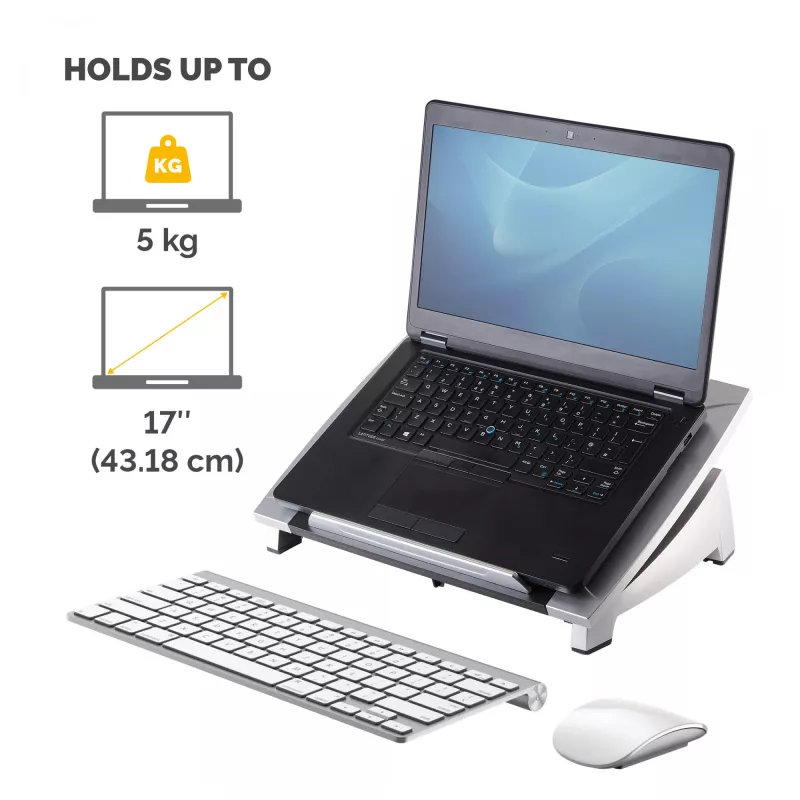Fellowes Office Suites Laptop-Riser, Schwarz, 43,2 cm (17 Zoll), 5 kg, 140 - 190 mm, 382 mm, 290 mm