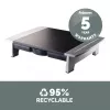 Fellowes Computer-Monitorständer mit 5 Höhenverstellungen - Office Suites Monitorerhöhung mit Ablagefach - Ergonomisch verstellbarer Monitorständer für Computer - Max. Gewicht 36 kg/Max. Größe 28 Zoll - Graphit