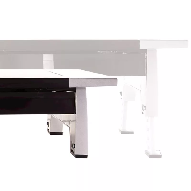 Fellowes Computer-Monitorständer mit 5 Höhenverstellungen - Office Suites Monitorerhöhung mit Ablagefach - Ergonomisch verstellbarer Monitorständer für Computer - Max. Gewicht 36 kg/Max. Größe 28 Zoll - Graphit