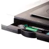 Fellowes Computer-Monitorständer mit 5 Höhenverstellungen - Office Suites Monitorerhöhung mit Ablagefach - Ergonomisch verstellbarer Monitorständer für Computer - Max. Gewicht 36 kg/Max. Größe 28 Zoll - Graphit