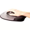 Fellowes Maus Mat Wrist Support - Memory Foam Mauspad mit weichem Schaumstoffkissen - Ergonomisches Mauspad für Computer, Laptop, Home-Office-Einsatz - Kompatibel mit Laser- und optischen Mäusen - Silber