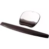 Fellowes Maus Mat Wrist Support - Memory Foam Mauspad mit weichem Schaumstoffkissen - Ergonomisches Mauspad für Computer, Laptop, Home-Office-Einsatz - Kompatibel mit Laser- und optischen Mäusen - Silber
