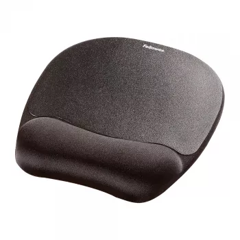 Fellowes Maus Mat Handgelenkauflage Memory-Schaumstoff Mauspad Ergonomische Mausmatte Schwarz