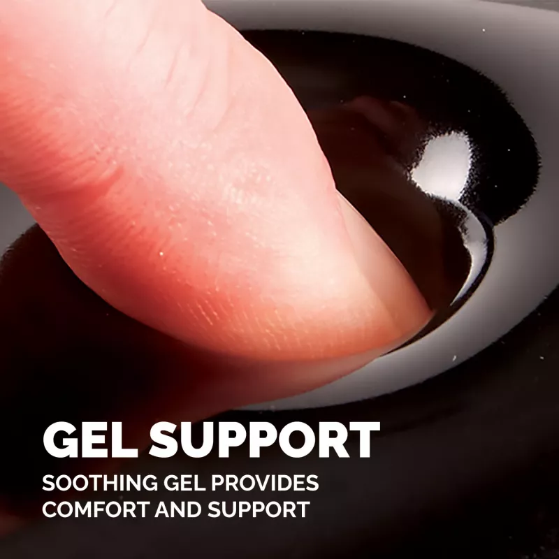 Mauspad Fellowes Crystals Gel mit Gel-Handgelenkauflage, schwarz, 202×230 mm, 340 g