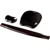 Mauspad Fellowes Crystals Gel mit Gel-Handgelenkauflage, schwarz, 202×230 mm, 340 g