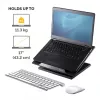 Fellowes Designer Suites Laptop Riser, Laptop-Ständer, Schwarz, Kunststoff, 43,2 cm (17 Zoll), 11,3 kg, FIRA International, EN ISO 9241-5