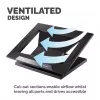 Fellowes Designer Suites Laptop Riser, Laptop-Ständer, Schwarz, Kunststoff, 43,2 cm (17 Zoll), 11,3 kg, FIRA International, EN ISO 9241-5