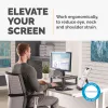 Fellowes Premium Monitor Riser Graphit, freistehend, 36 kg, 53,3 cm (21 Zoll), Höhenverstellung, Graphit